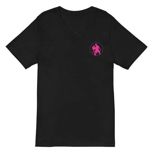 V-Neck Hot Pink Logo