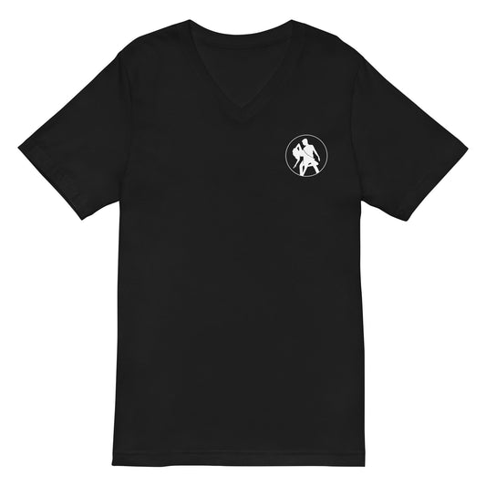 V-Neck White Logo