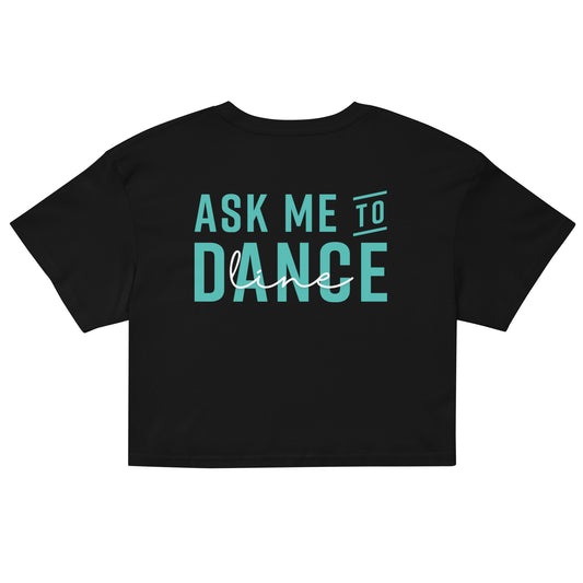 AMTD Line Dance Crop Aqua